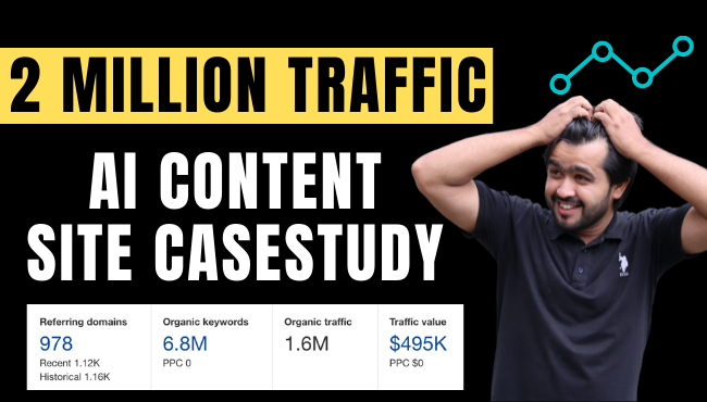 Ismailblogger's tweet photo. This is a case study of an AI-based content website that has 2 million monthly traffic and how it was built.
https://t.co/zamhs0Vdw2
#aicontent #ismailblogger https://t.co/ho5zqlcb6X