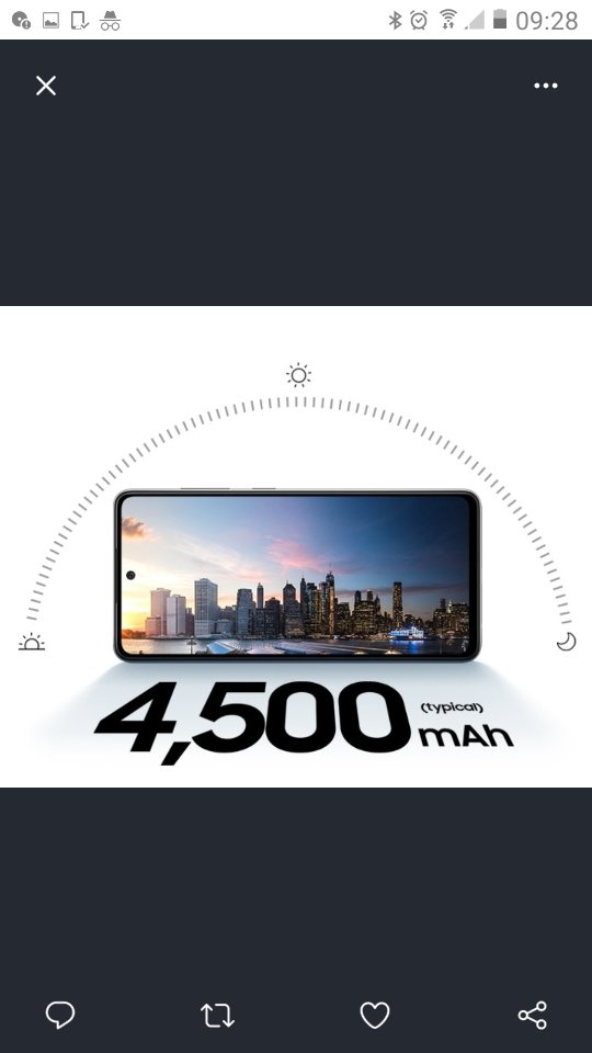 FatimaSadien2's tweet image. #GagasiFM 
#ConnectLikeaG
#A52sBattery
The 4500mAh typical long lasting battery gives me more time to do what I love sharing, gaming &amp;amp; watching movies! It will make me G by keeping charged always &amp;amp; the 25W of Super Fast Charging gets to full power