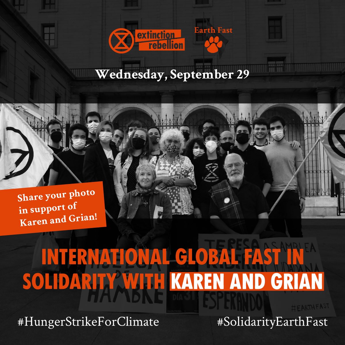 earth_fast's tweet photo. After 33 days of fasting for Karen and Grian and what@Teresaribera proposed a meeting for us in 12 days, we go to the #Congreso

Does our lives matter to the Vice President?

We can not wait any longer!

@mitecogob
#solidarityearthfast 
#HuelgaDeHambrePorElClima
#sesiondecontrol https://t.co/fw3Qr00r2d