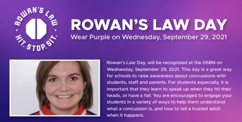 Ben Robinson (@peterrobinson86) on Twitter photo #RowansLawDay
Remembering Rowan Stringer today and the amazing legacy put in place after her tragic death from Second Impact Syndrome in 2013.
Thoughts with her family <a href="/Rowans_Dad/">Gordon S</a> totally in awe of what they have achieved to protect others in Sport.🙏
completeconcussions.com/2016/06/01/row… #RowansLawDay
Remembering Rowan Stringer today and the amazing legacy put in place after her tragic death from Second Impact Syndrome in 2013.
Thoughts with her family <a href="/Rowans_Dad/">Gordon S</a> totally in awe of what they have achieved to protect others in Sport.🙏
completeconcussions.com/2016/06/01/row…