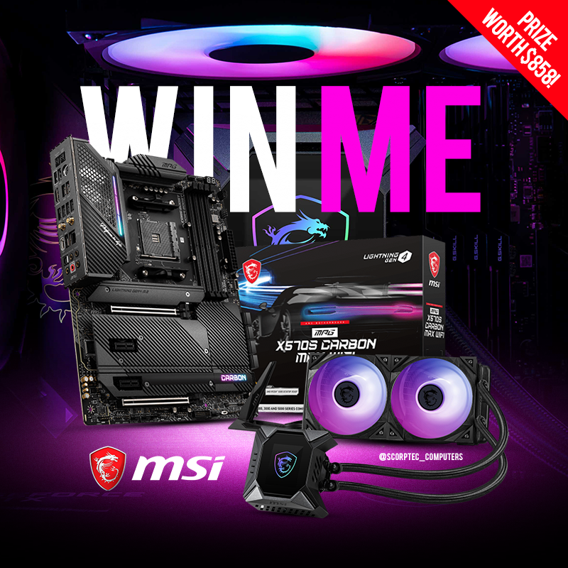Scorptec's tweet photo. Thanks to @AustraliaMSI we're giving you yet ANOTHER chance to WIN, this time an MSI X570S Mobo & AIO Cooler Combo worth $858!
Enter here: https://t.co/6CKFqWVbwO
Aus residents only. Ends October 25th.
#WeDontSellThingsAnymore #EverythingFree #GiveawayCompanyNow #NotRlyButCmon https://t.co/bs4uUu5GRn