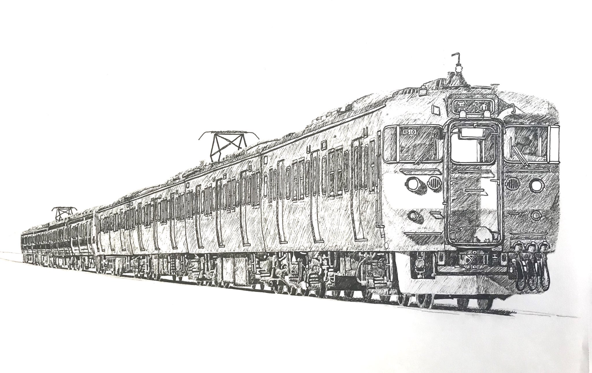 Klsnl イラスト Auf Twitter 415系水カツk510 K541編成 常磐線 描き鉄 電車イラスト T Co Ggek4glfl2 Twitter