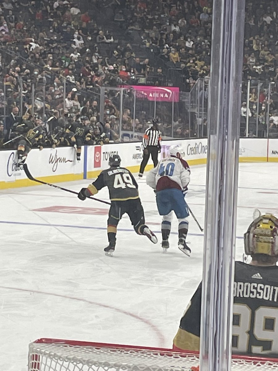 Justin Barron, Shane Bowers @HfxMacsU18 and Peter Diliberatore <a href="/SteeleSubaruHky/">Steele Subaru Hky</a> all from the same season in <a href="/nsu18mhl/">High Button NSU18MHL</a> playing here tonight in Las Vegas. Very, very cool.