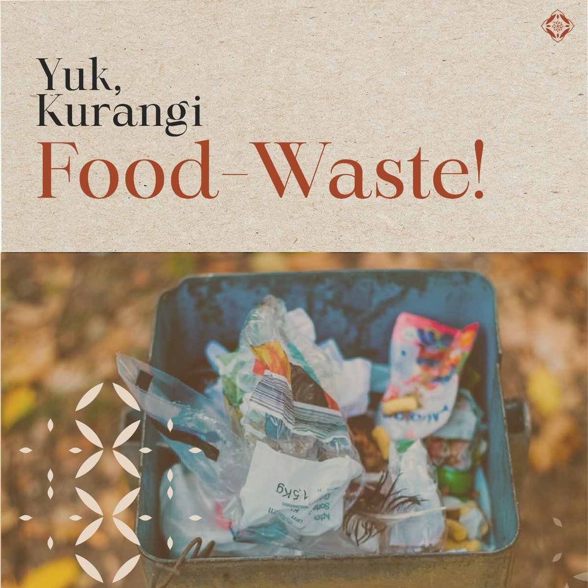 arvinpratama__'s tweet photo. Ayo kawan kurangi food waste kita dengan belanja secukupnya, masak secukupnya, jajan secukupnya, dan ubah sisa sampah organik bahan makananmu menjadi kompos.

#SwasembadaAngan
#lpdp_ri #IndonesiaTumbuhIndonesiaTangguh
#DiriUntukNegeri #AkuPastiMengabdi
#PK175 https://t.co/d4ydAJDk8a