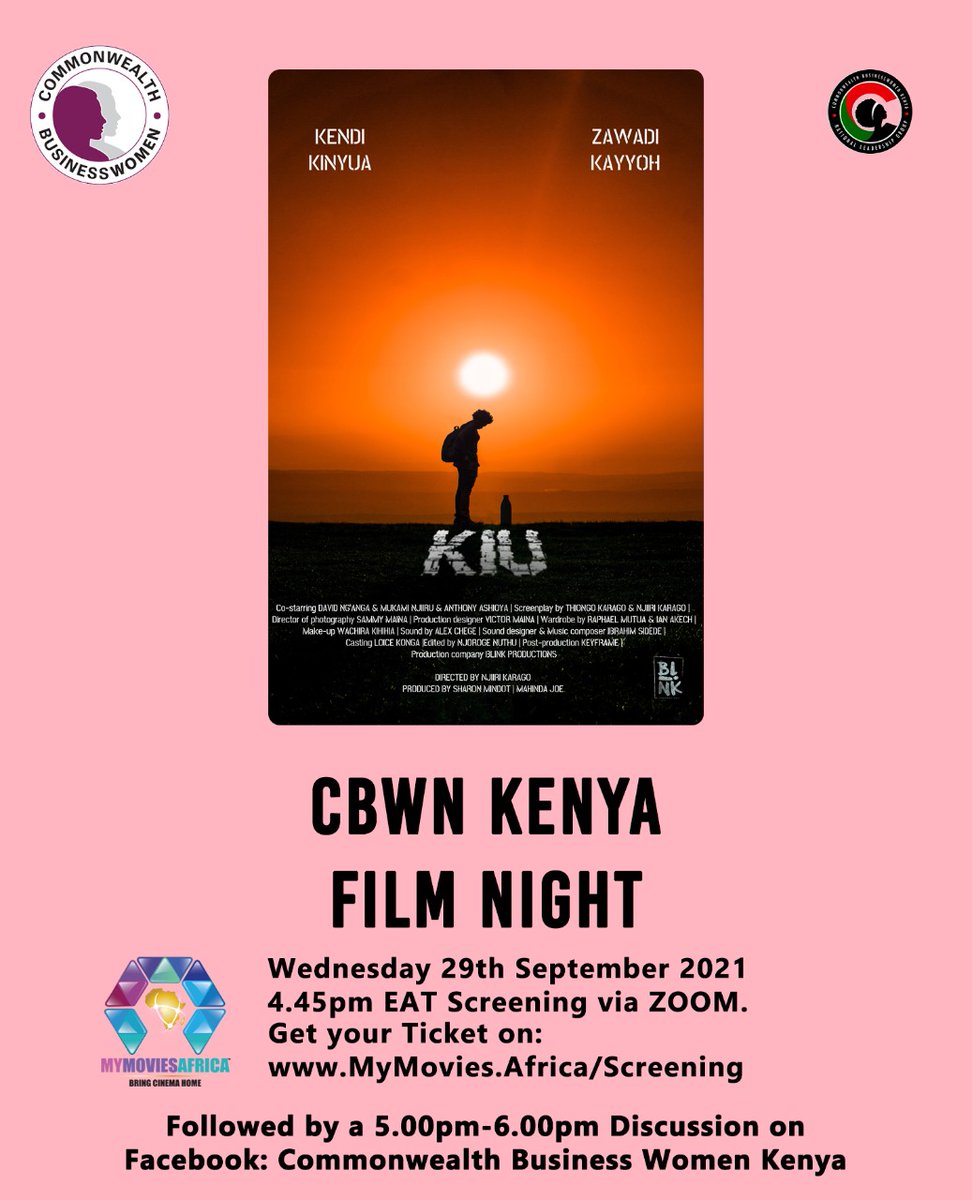 CBWKenya's tweet photo. *#ImportantConversationsThroughFilm #CBWNKFilmNight #KIU #MyMoviesAfrica #BringCinemaHome #FromAfricaToAfricaForAfrica #FromAfricaToTheWorld #BongaZaMovie #BongaForGood #TheGreatNightIn*
#choosetochallenge2021
#womeninbusiness
#KomeshaKorona
#filmnight https://t.co/vq7GKM2JNL https://t.co/vD7ywyPPjN