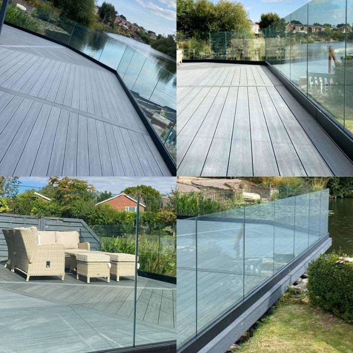 Smoke white on the water #www.decking-superstore.co.uk