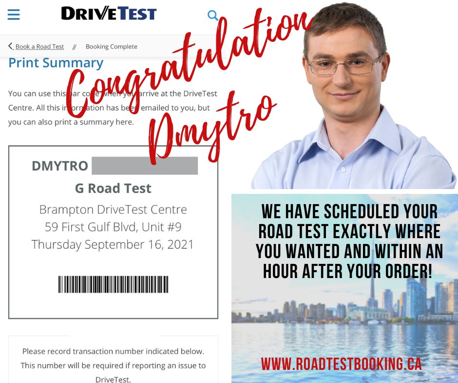 g test ontario booking g test ontario booking