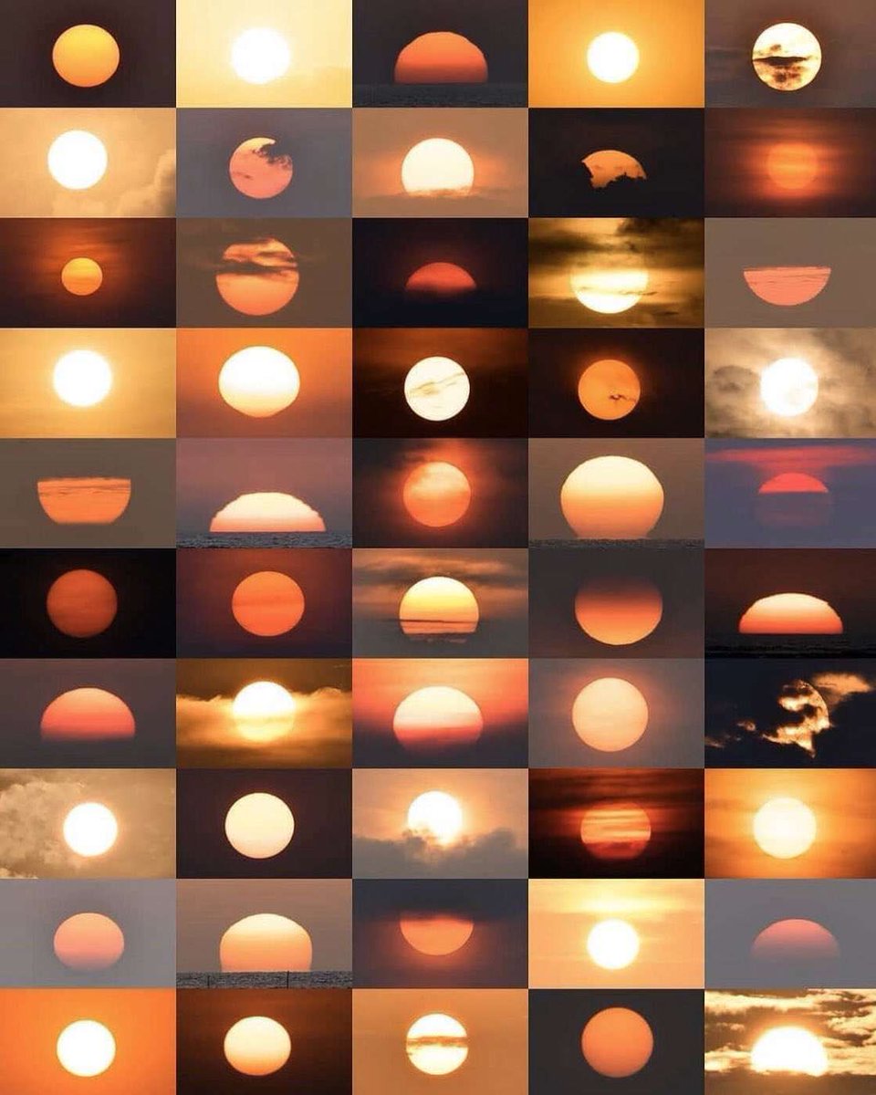 Gün batımının 50 farklı tonu