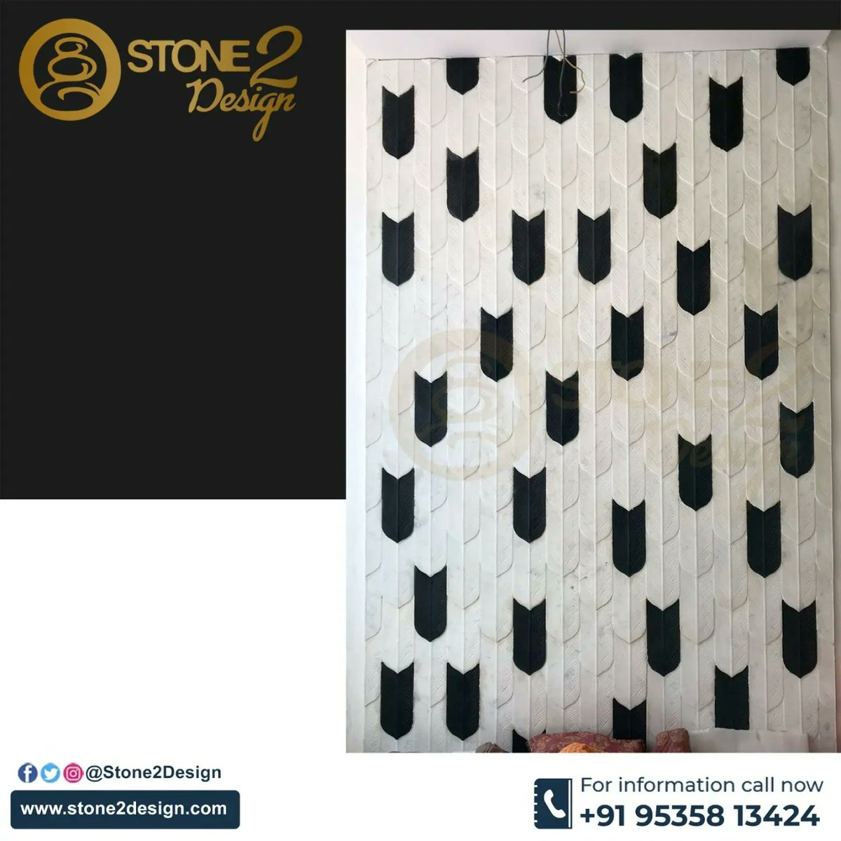 Stone2Design's tweet photo. Black and White Arrow Feather type wall Mural Design for the client in Rajajinagar, Bangalore.

📞 : +919535813424
🌐 : https://t.co/i1MCQvBn6m
📧 : info@stone2design.com

#stone2design #blackandwhite #arrow #feather #fletching #proudcts  #interior #texture #wallmural #design https://t.co/Xga1bRovhu