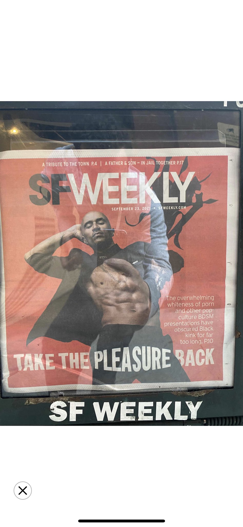 Oh shit I’m on the cover of @SFWeekly!!! 
True story by: @gurl79 photography by: @infamoustlove https://t