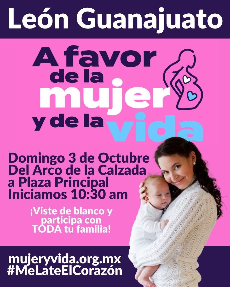 JUVI_Leon's tweet photo. ¡Habrá marcha local este domingo!
Todos juntos a favor de la mujer y de la vida 💙 
#MeLateElCorazón 
#MujerYVidaMX https://t.co/B0s5Kgt9m1