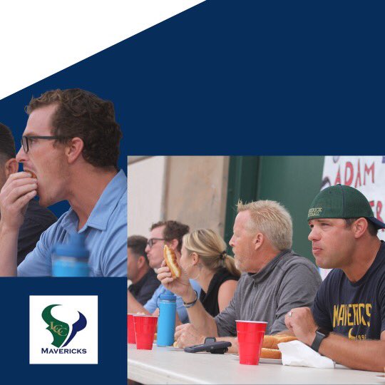 SSovacool55's tweet image. Bummer to take the “L” in today’s hot dog eating contest at our prep rally.  But my dude @Adamwitz48 was the victor.  “Win and Lose with Class”  it’s the Maverick Way!  Had to show out with my @RicFlairNatrBoy strut and “Wooooo” pre game though #4horsemen #natureboy #funisfun