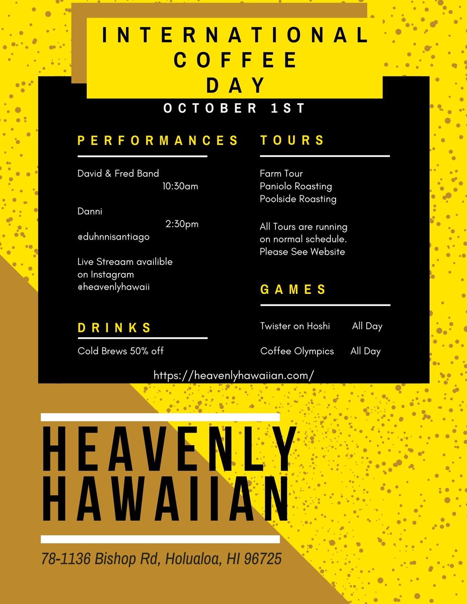 Who’s in Kona? Come see us about your coffee fam! #nationalcoffeeday #internationalcoffeeday