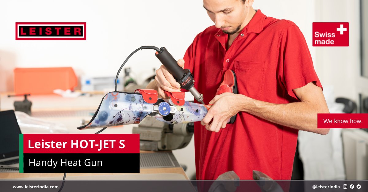 LeisterIndia's tweet photo. Weighing only 580 g (1.3 lbs) the HOT JET S enables users to work for longer periods of time without fatigue.

Know More - https://t.co/PpLuWte7k1                

#Leister #LeisterIndia #PlasticWelding #PlasticFabrication #Plastics #HotJetS #Soldering #desoldering https://t.co/S61yeLMfRu