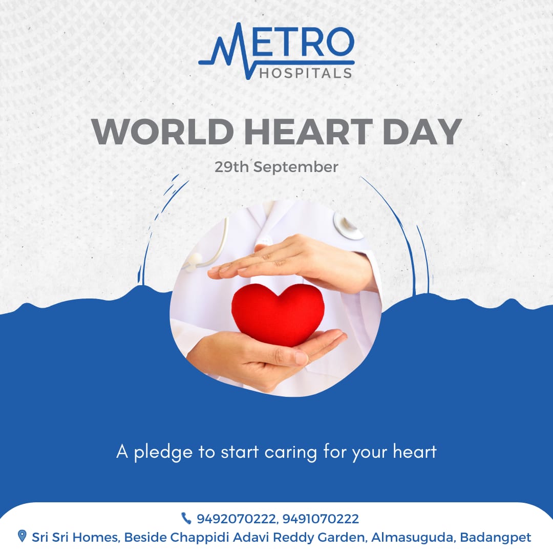 metrohosp's tweet photo. This world heart day, make sure to promise yourself to do your bit every day in order to keep your heart happy and healthy. It is a journey where you need to take the steps every day.

#heartday #awareness https://t.co/wFAYV6Jqxi