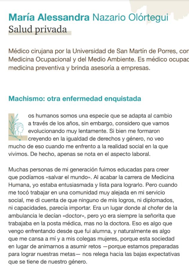mayenazol's tweet photo. Hola! El libro “Mujeres en el Bicentenario: ¿Cómo vemos al Perú?” Ya está disponible para la descarga gratuita! Agradezco mucho que me hayan invitado y pido que sigamos fomentando el liderazgo de las mujeres. Les dejo un poquito de mi parte:

✅ Link: https://t.co/bwTyEcNSu4 https://t.co/RZdEJRdCdu