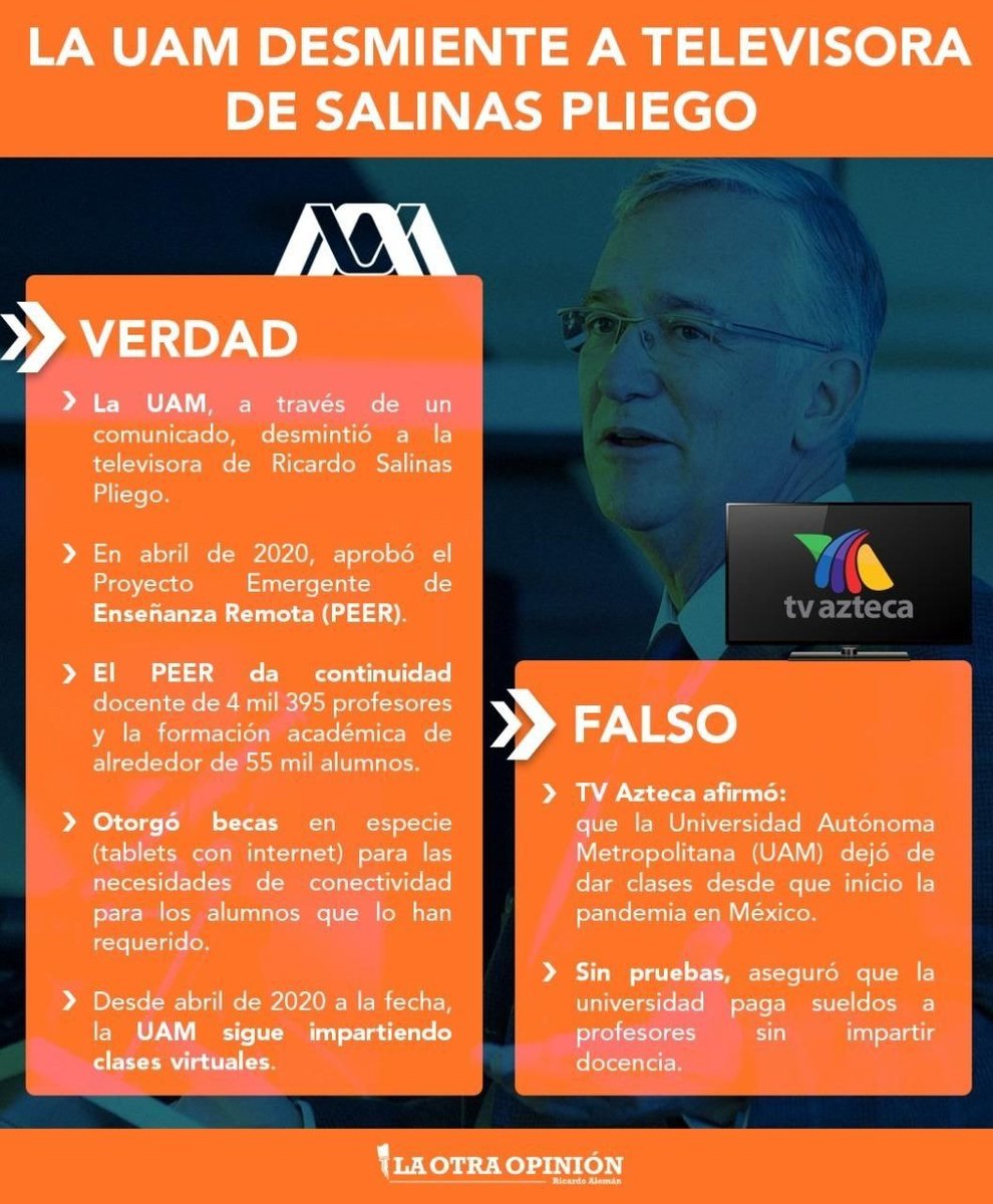 maryrosaria's tweet photo. @AztecaNoticias @Javier_Alatorre Javier Alatorre difamó a la UNAM, la UAM y el IPN ayer en su programa. https://t.co/ME4t1QqS0T