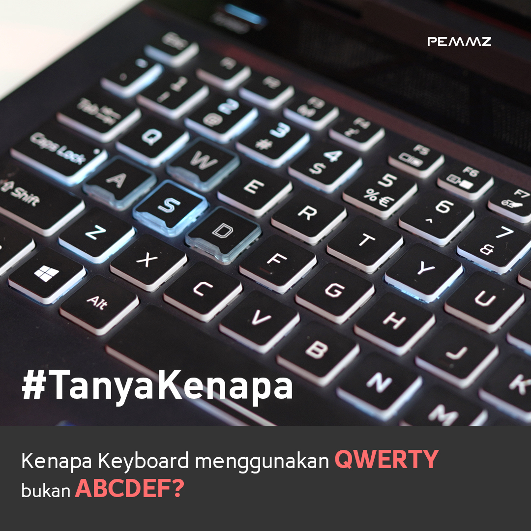 pemmz's tweet image. Awalnya urutan tuts ABCD hingga Z, namun ini membuat ketikan terlalu cepat
Keyboard QWERTY bertujuan untuk memperlambat kecepatan pengguna saat mengetik
#pemmz 
#funfact #keyboard #sejarah #sejarahkomputer #komputer #funfacts #QWERTY #juallaptop #juallaptopjakarta #jualkeyboard