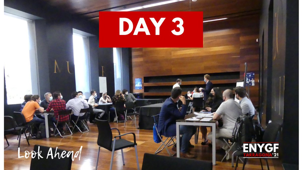 Good morning Europe! We are on for the third day of the #ENYGF21. Oral and panel sessions and workshops are scheduled for today. Also remember that tonight we have the Gala dinner 🕺💃.  Check the Whova App and don't miss anything! 😎
#LookAhead