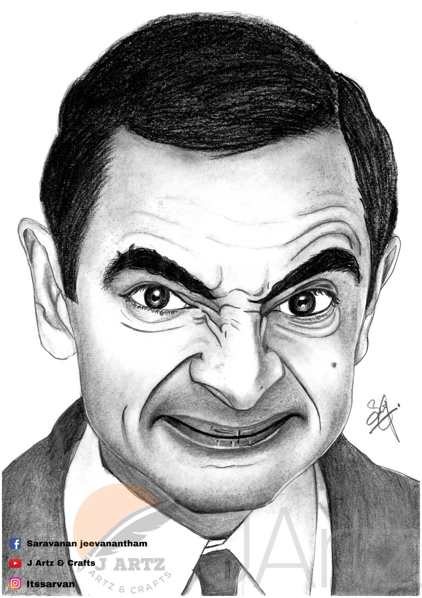 thisis_sj's tweet photo. New drawing 🎨@MrBean #mrbean #pencildrawing #pencilart #pencilsketch #jartz https://t.co/QInL7sAAFf