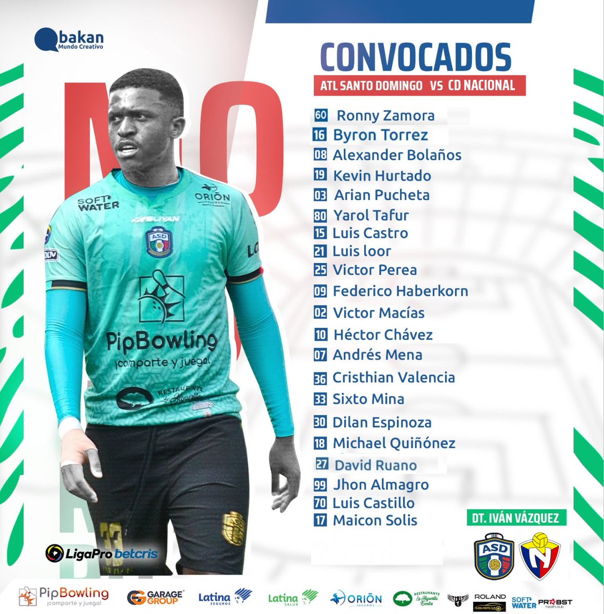 CDASantoDomingo's tweet photo. #Qbakan guerreros convocados para hoy
#AtlSantoDomingo vs @elnacionalec #Miércolesdebatalla #ModoGuerreros ⚔⚔⚔
#LigaProBetcris #PipBowling #GarageGroup #LatinaSeguros #laHiguerita https://t.co/zdwKhQiiM1