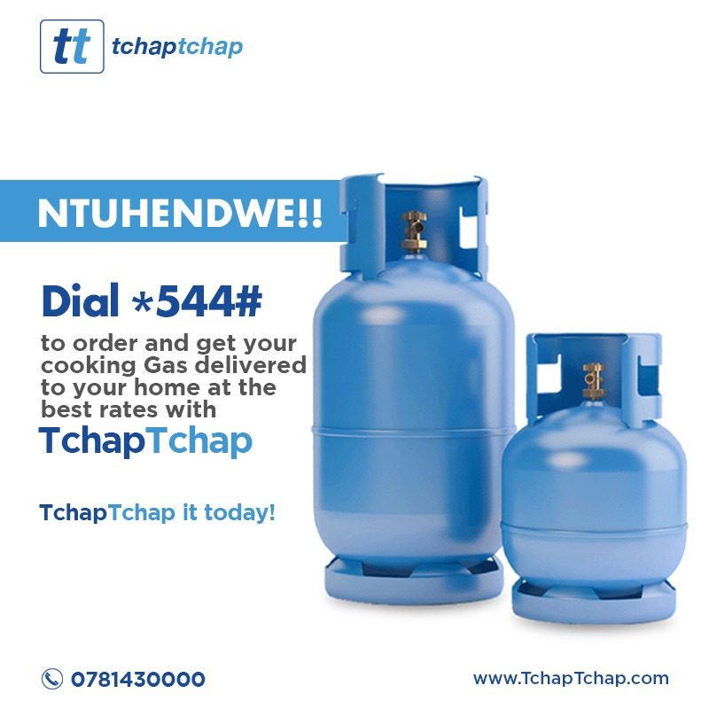 TchapTchapNow_'s tweet photo. Ntuhendwe!! All you need to do is dial *544# and order your gas with TchapTchap! We will deliver it to your house with amazing rates.

Don't wait, do it #tchaptchapnow #fintech #Rwot https://t.co/jCF5Hg2IZz