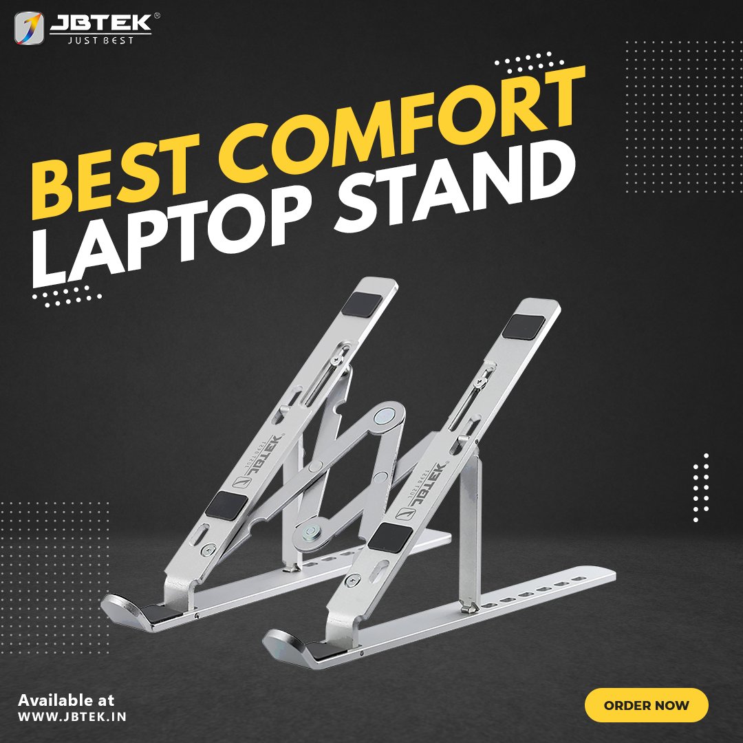 jbtek_justbest's tweet photo. As we are all working from home, we've this massive change in our body posture. The JBTEK laptop stand is a massive save for you.
The Laptop stand keeps your body balanced, neck relaxed and wrists natural.
It is also easy to carry plus it keeps your laptop cool. ❄
#Jbtek https://t.co/AnknmGDsov