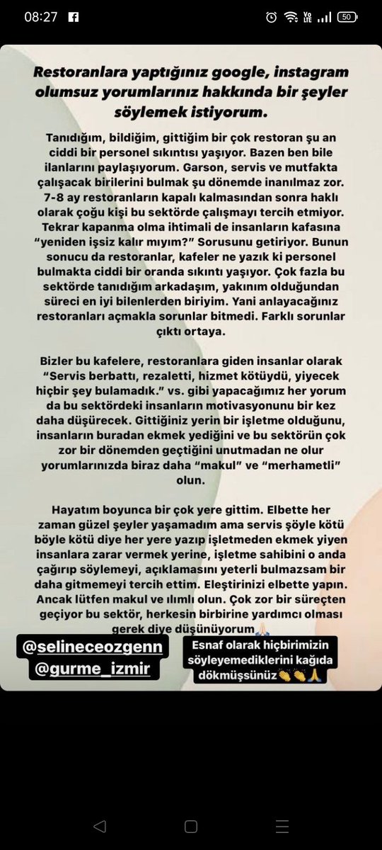 Sektorde su an yasanan sıkıntıyi cok guzel anlatmis. tesekkur ederiz.<a href="/selineceozgen/">Selin Ece Özgen</a> <a href="/gurme_izmir/">izmir.gurme</a>