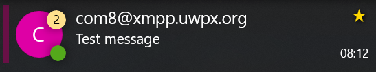 UWPX_APP's tweet photo. With the update to WinUI 2.7 I refined the way the unread message count gets displayed. https://t.co/5oUSptP0Ra