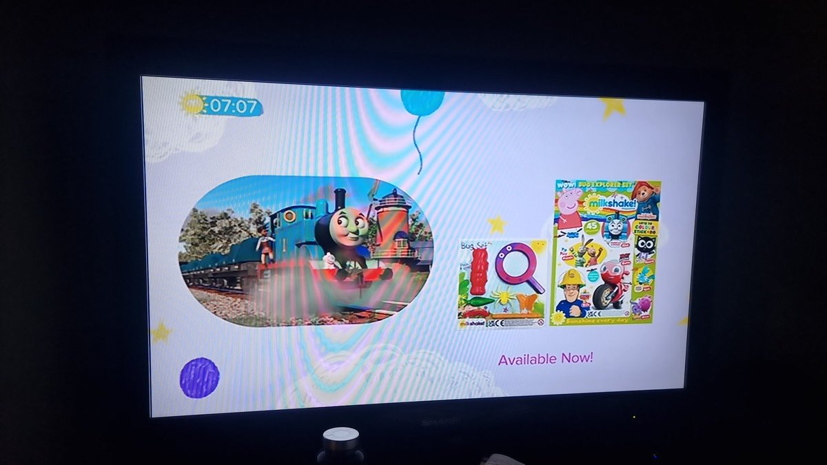 SomersetStone's tweet image. @channel5_tv can't remember last time I actually tweeted but this calls for it! Ridiculous. My child wants to sit with her nose pressed to the screen as it's so small! #Milkshake