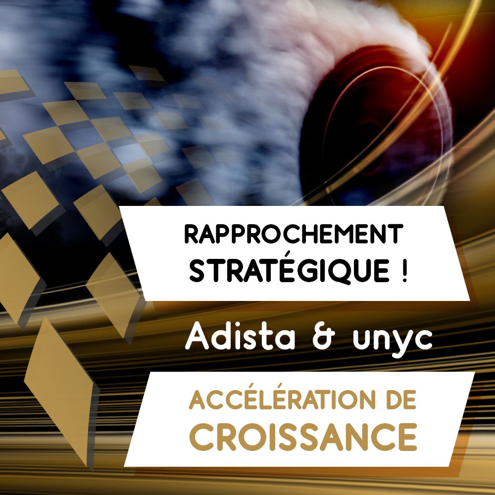 adistafrance's tweet image. Adista et @unyc_io  annoncent la signature d’un accord d’exclusivité en vue de leur rapprochement stratégique. Ensemble, les 2 entreprises créeront un groupe qui réalisera dès 2021 un CA de 220M€ et comptera 900 collaborateurs. Chaque société continuera son activité propre.