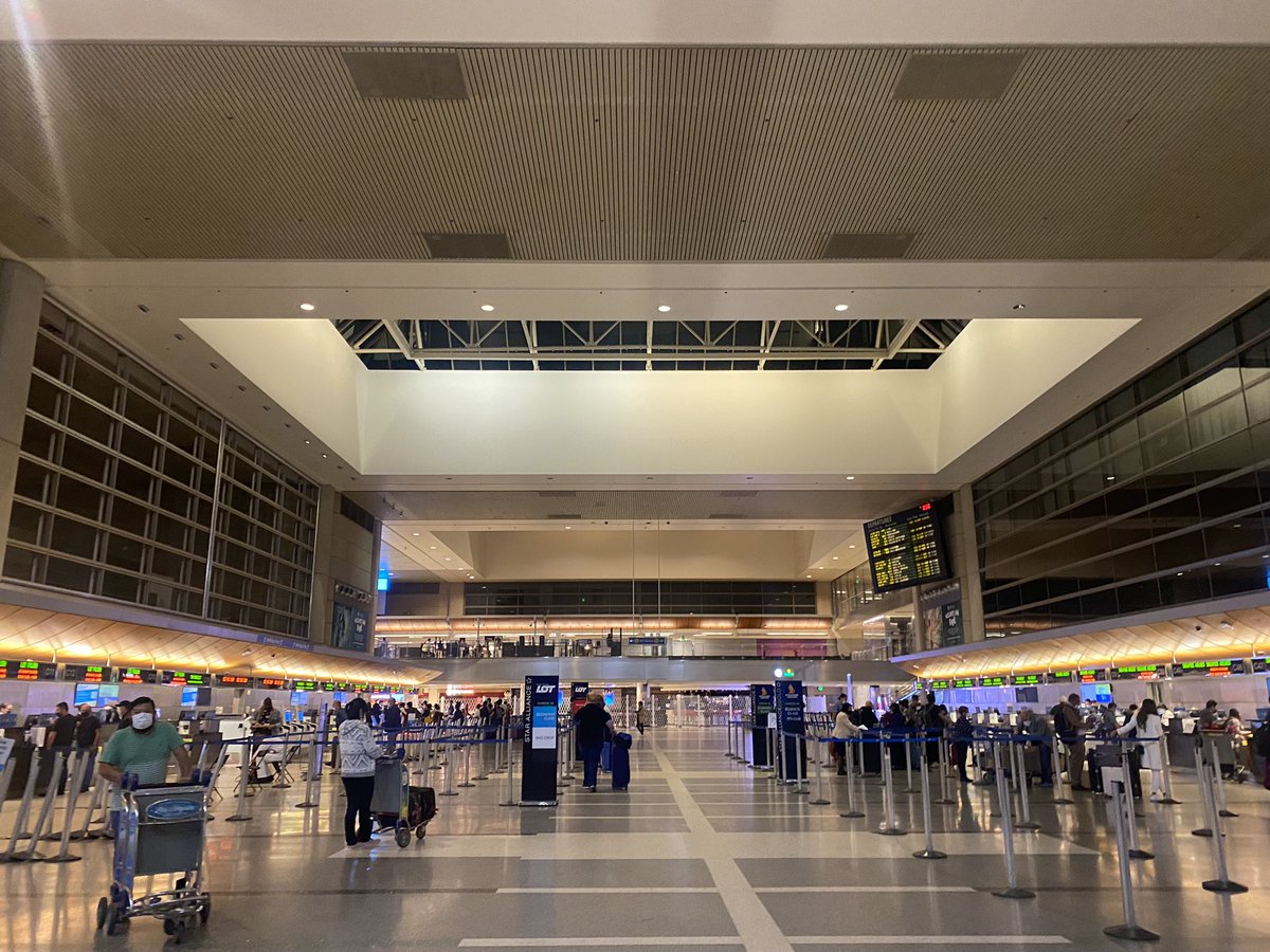 _KimDMcLean's tweet photo. When designing a new airport terminal is part of my job, I get to do cool stuff like tour other airports at night to talk about lighting levels and wayfinding. I asked to see Charles De Gaulle, but LAX is good too. 😂 https://t.co/iSFYwOZXaQ