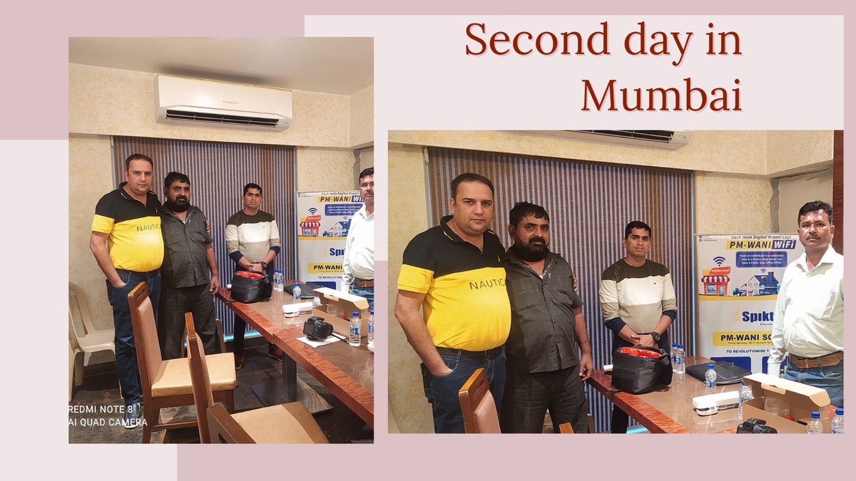 Yoffices2's tweet photo. Successfully Second day in Mumbai For pm wani wi-fi 
#pmwani #wifi #pmwani #wifi #INTERNET #HighSpeedInternet #broadband #data #wirelessnetwork #mumbai #Maharashtra https://t.co/KlSNSq1nae