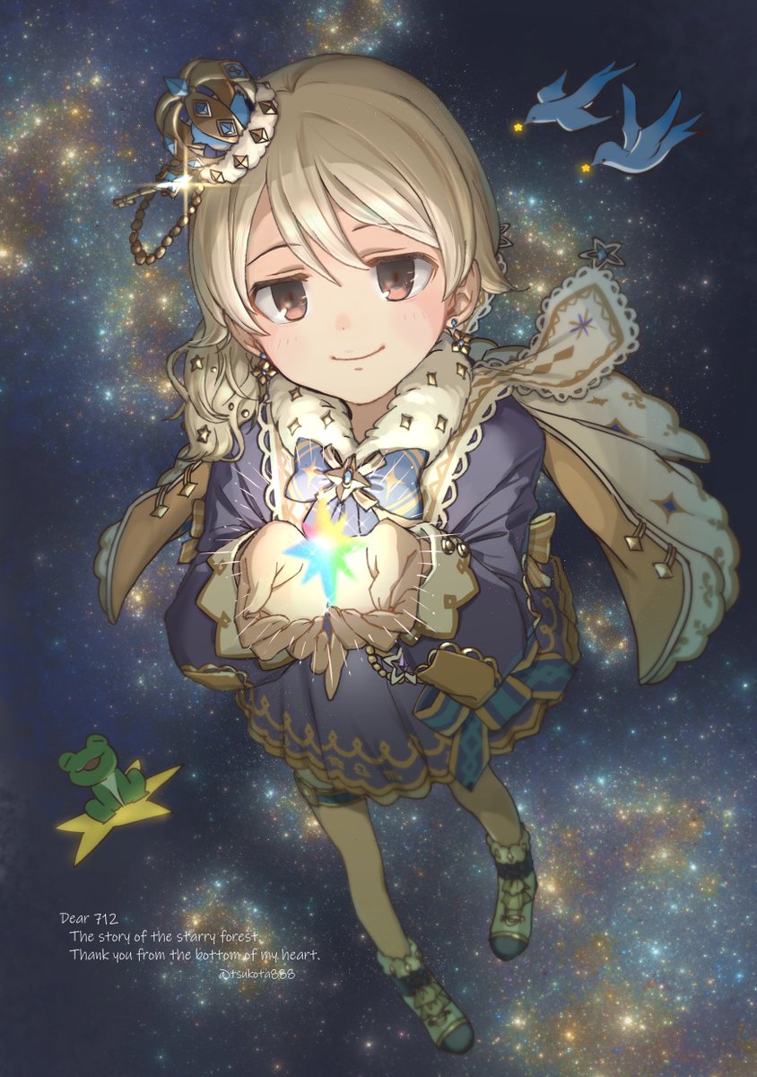 morikubo nono 1girl solo jewelry earrings star (sky) brown eyes star (symbol)  illustration images