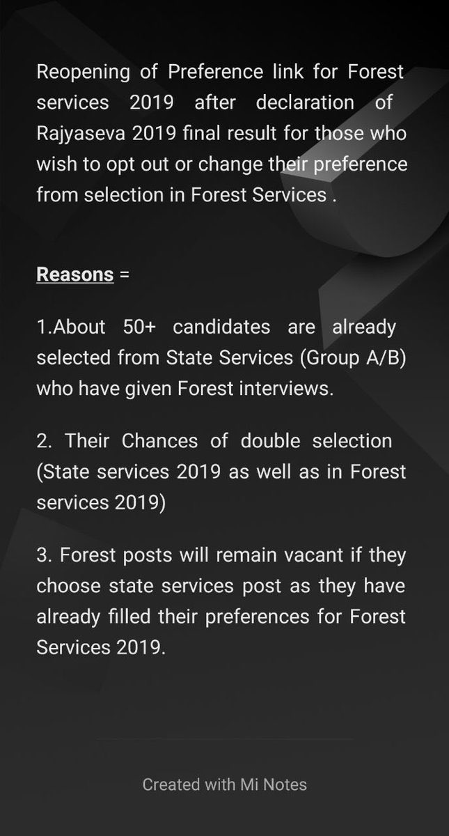 swapnilsable50's tweet photo. #ReopenPreferenceLink_for_Forest2019 #Opting_out_for_Forest2019  वनसेवा २०१९ निकाला आधी विद्यार्थ्यांना पुन्हा एकदा preference link उपलब्ध करून देणे बाबत @bharanemamaNCP @MeshramDayanand @MPSCSTUDSRIGHTS @UmeshKorram10 @mpsc_office https://t.co/FfAe60P0Ml