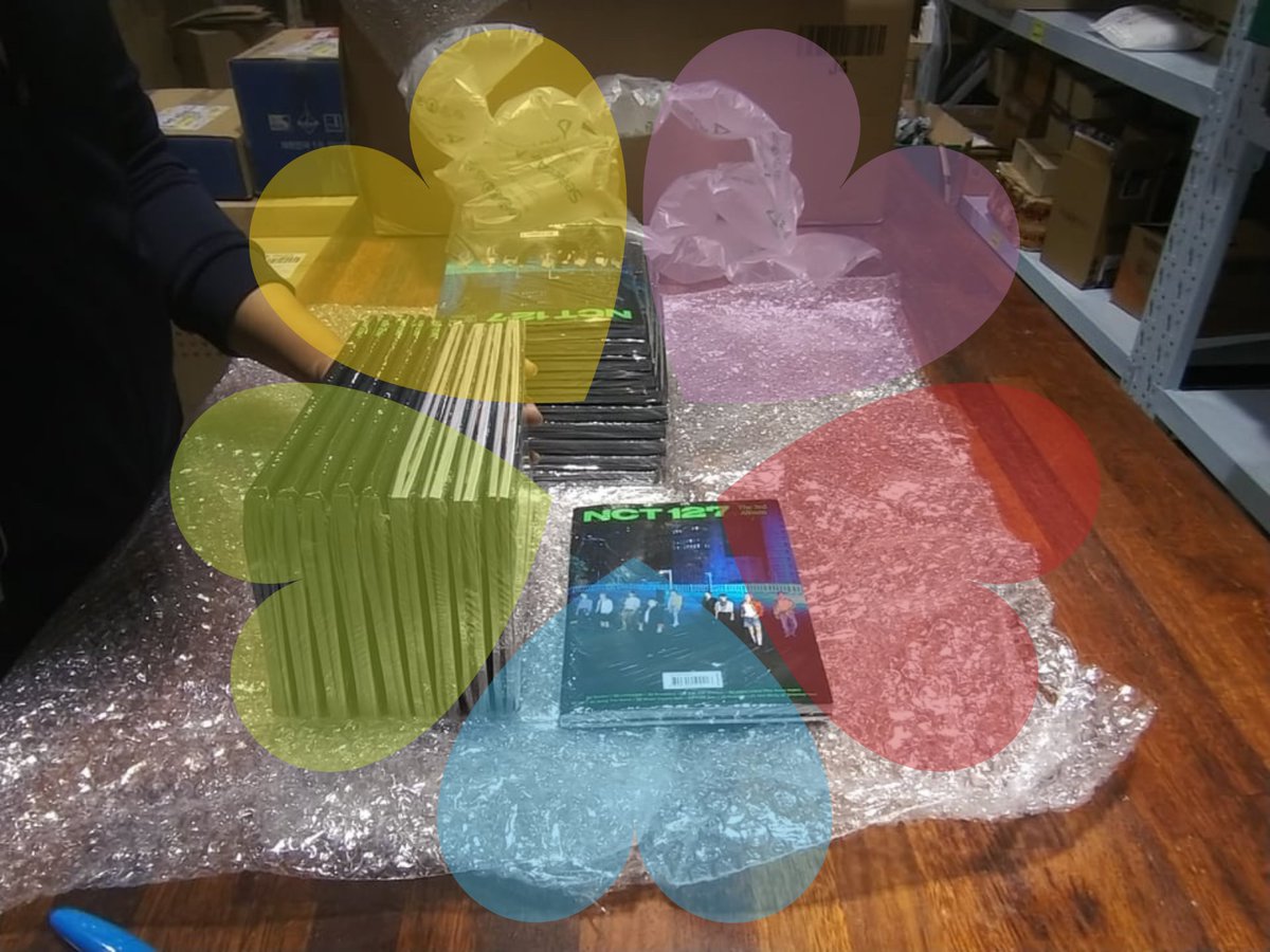 fifthloveph's tweet photo. nct 127 sticker albums have now arrived at our kr add ☺️ box 3 is scheduled for pickup next week! ❤️ #5thupdates https://t.co/cEYdCrdH8G