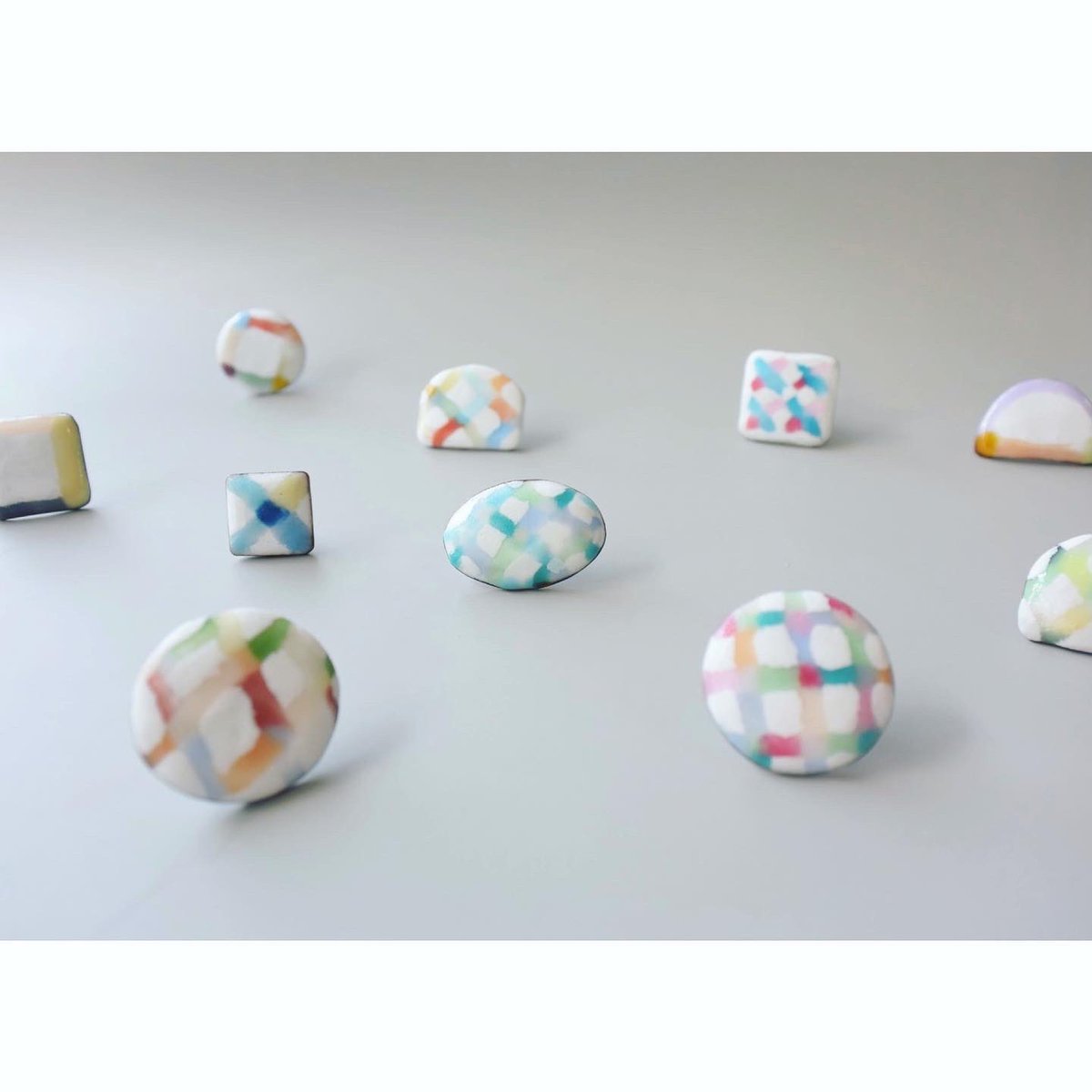 SmallPlain's tweet photo. あみあみのピアス🧶

#plainandsmall #enamel 
#七宝焼 #あみあみ https://t.co/tmmURhGgpa