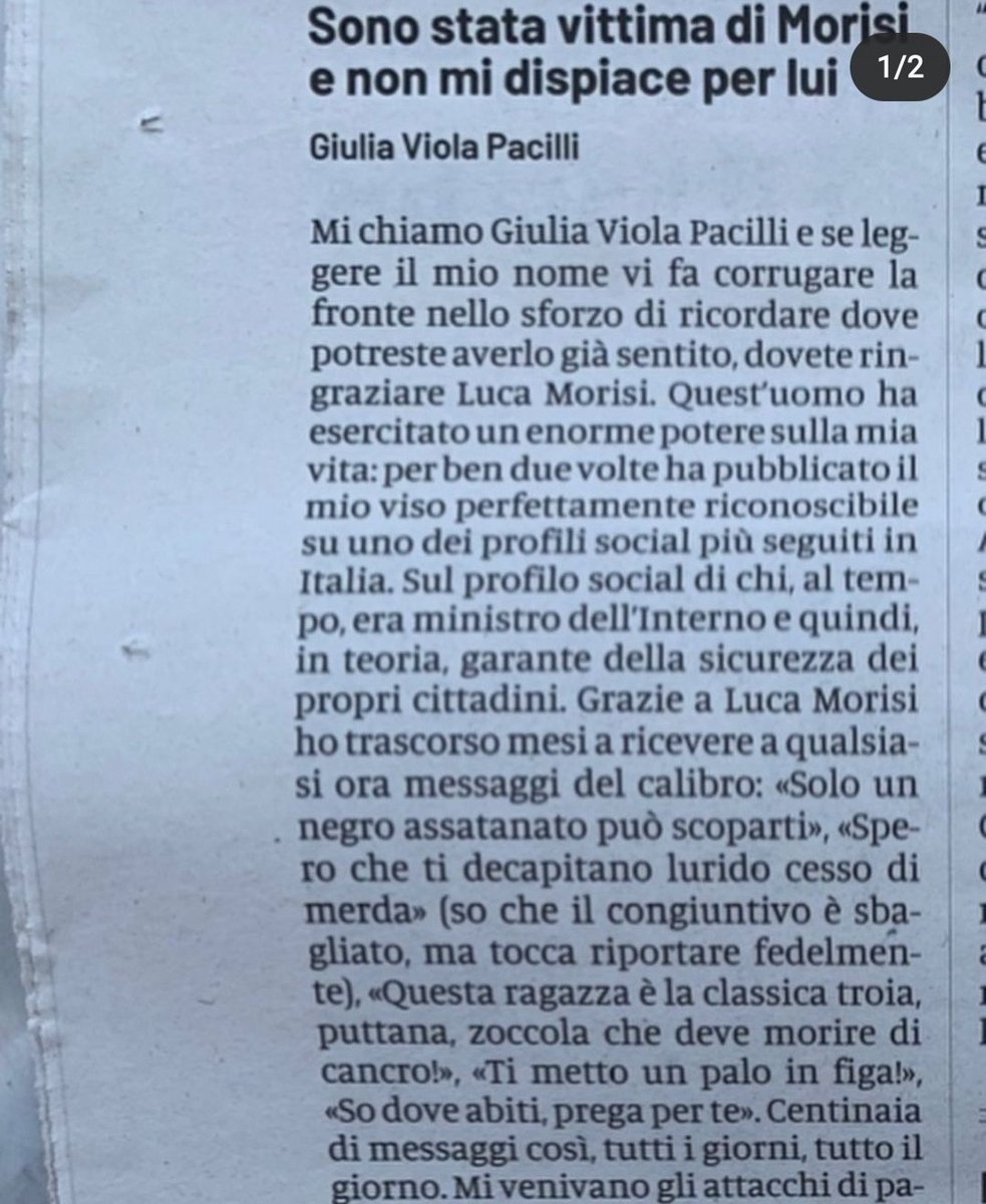 chiaravix's tweet photo. Io Giulia la ricordo benissimo.
#Morisi https://t.co/YOlDWQsFwU