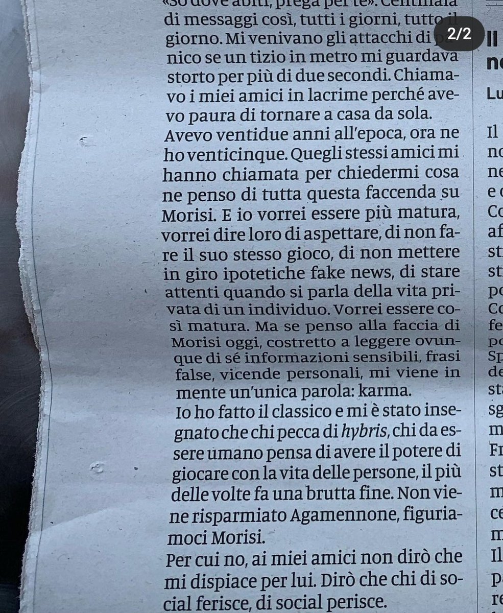Io Giulia la ricordo benissimo.
#Morisi