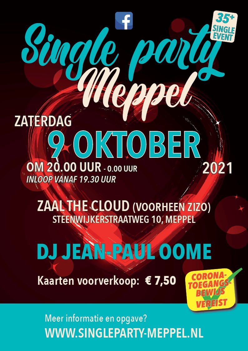 SActief's tweet photo. @KampenNL Single Party Meppel: 9 oktober weer een dansfeest plaats voor singles uit het Noorden. Locatie :zaal The Cloud, voorheen ZIZO, Steenwijkerstraatweg 10,Meppel. Andere singles ontmoeten, uitgaan  en lekker dansen!  19.30 uur tot 24.00 uur.  https://t.co/VWrcehTFVo https://t.co/wFY4AyaJGN