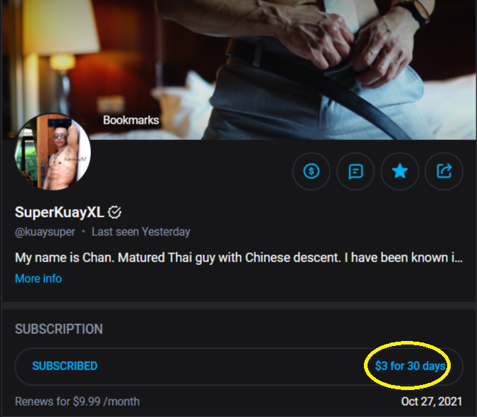 amnesia1069's tweet image. 上次會籍到期是7月初, 前天登入Onlyfans 
看到男神的超佛心促銷價 $3 USD/月
立刻失心瘋就加入了😆
仔細爬文才發現男神因為泰國疫情嚴峻因素 
導致拍片計劃必須停擺, 自七月底起暫停更新
而停更期間就以原價打3折來促銷
#人帥屌大心腸好的泰國男神