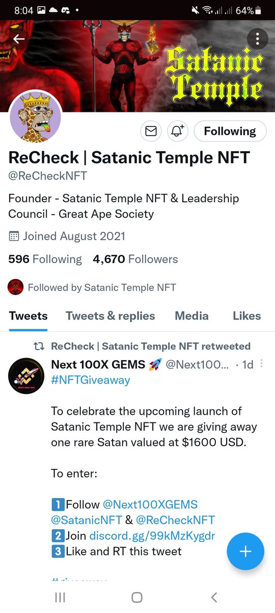 nigelismo's tweet photo. @crypt0_stella @SatanicNFT @ReCheckNFT 👹 https://t.co/3rqgpHDHCw
