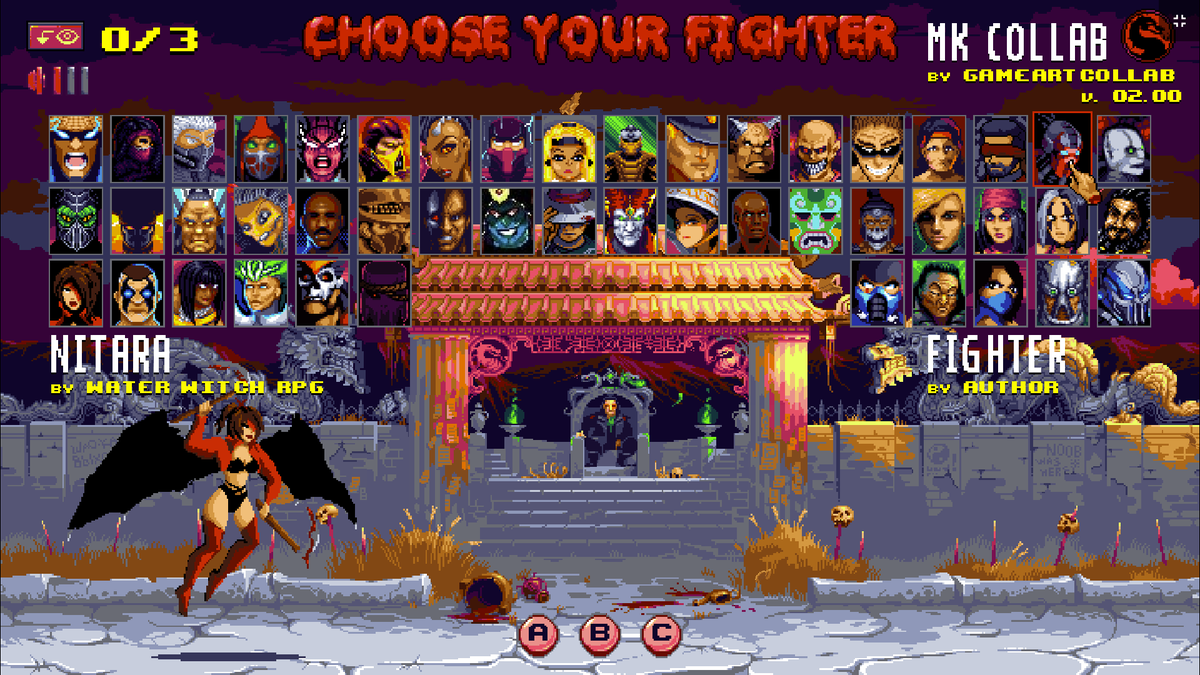 waterwitchpx's tweet photo. My take on Nitara for this epic Mortal Kombat #pixelart collab!
Check out the full animated scene with 47 MK characters drawn by the best pixel artists here: https://t.co/H5vyp3hE33
#gameartcollab #mkcollab #mortalkombat #gamedev https://t.co/Pbqbmopggn