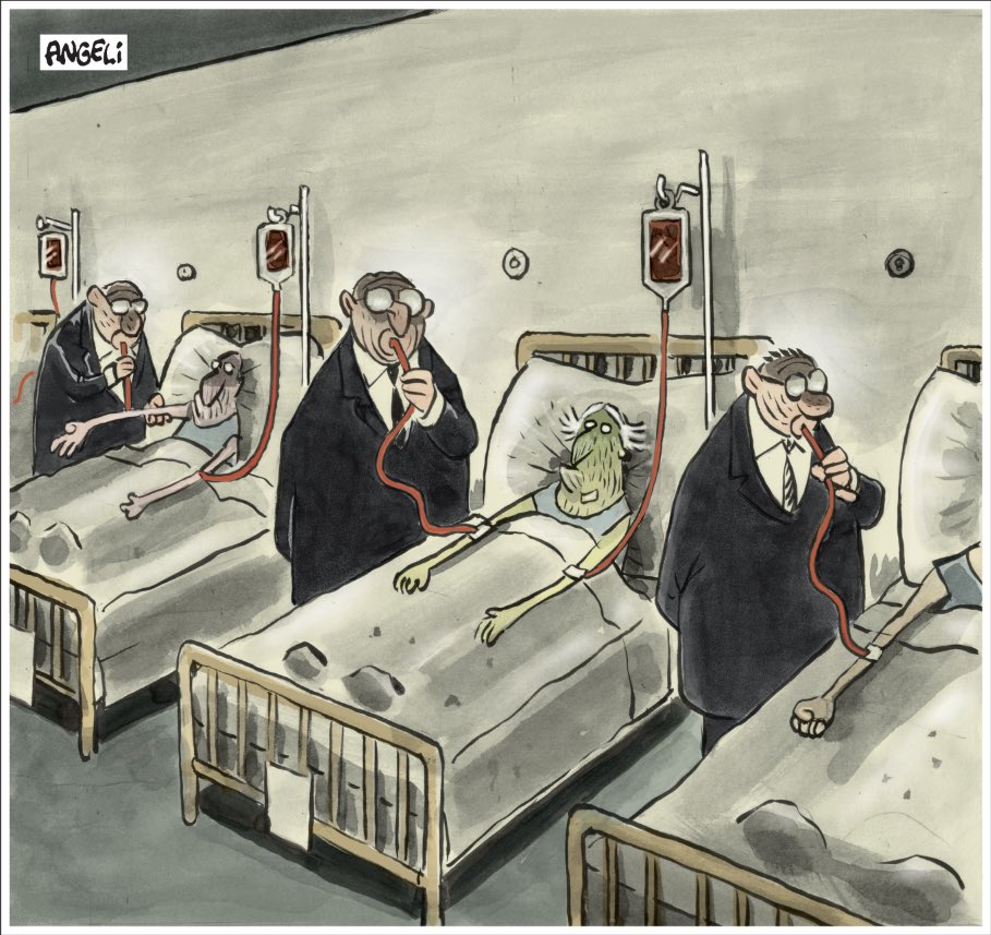 Angeli_'s tweet photo. Brasil 2021 - 595 mil mortes 😢🩸
.
#charge original publicada na @folha - 05.2004
.
#angeli #ilustration #cartoon #humor #horror #saude #forabolsonaro #genocidio https://t.co/CyNR72EImm