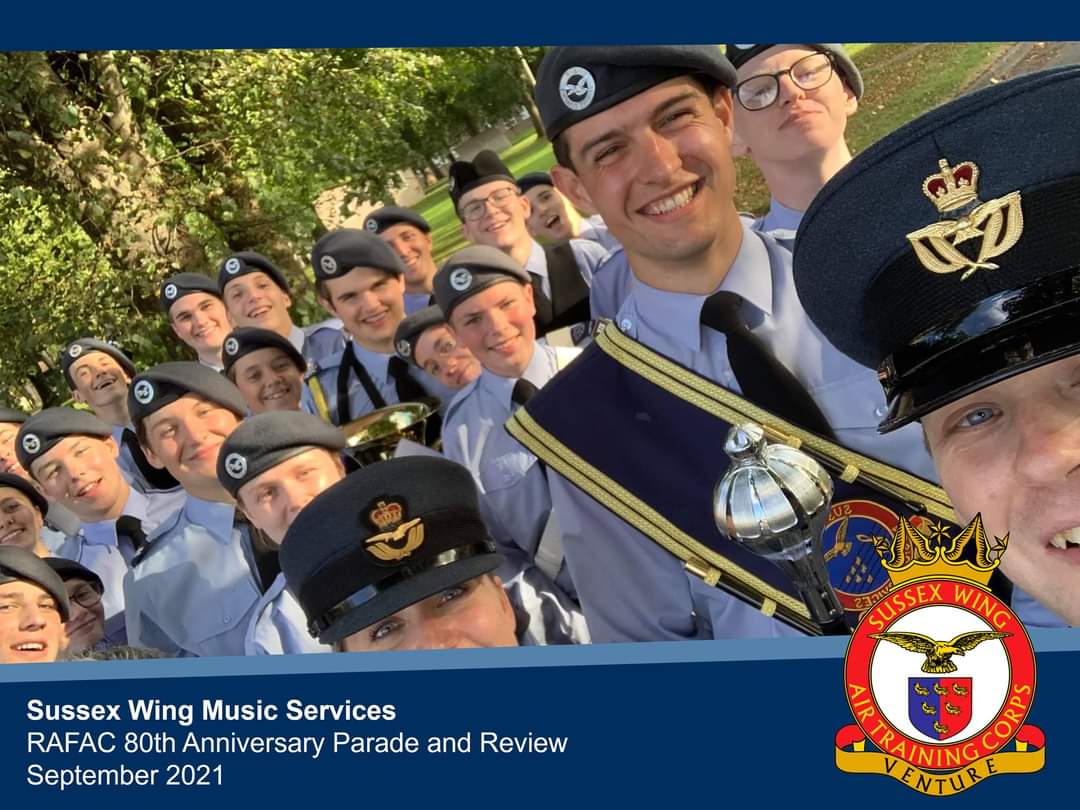 SussexWingMusic's tweet photo. Sussex Wing Marching Band at 80th Anniversary Activity Day and Parade
@aircadets @ComdtAC @RegComdtLASER @band_laser @aircadetslaser @SussexWing @RAFMusic @aircadetsmusic https://t.co/56DJ6GnuwJ