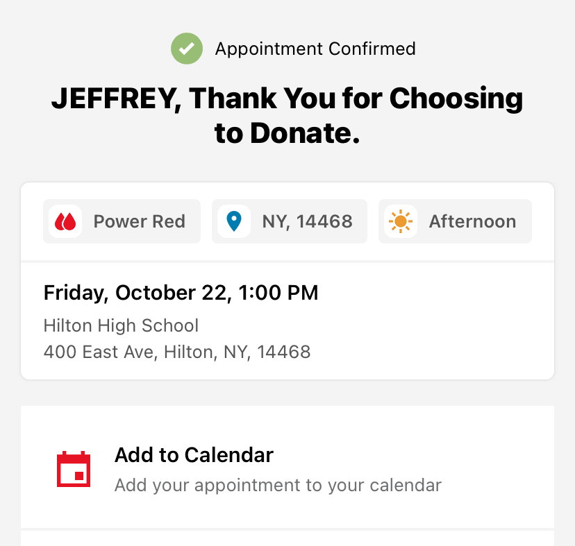 DrJeffreyMGreen's tweet photo. On Fri 10/22 we are hosting a Blood Drive from 1-6pm in the auditorium in honor of @HiltonCSD alum @HiltonCadets Athlete Of the Year 2013 Jordan Ott #MakeADifferenceDay https://t.co/gLsyRO7oow