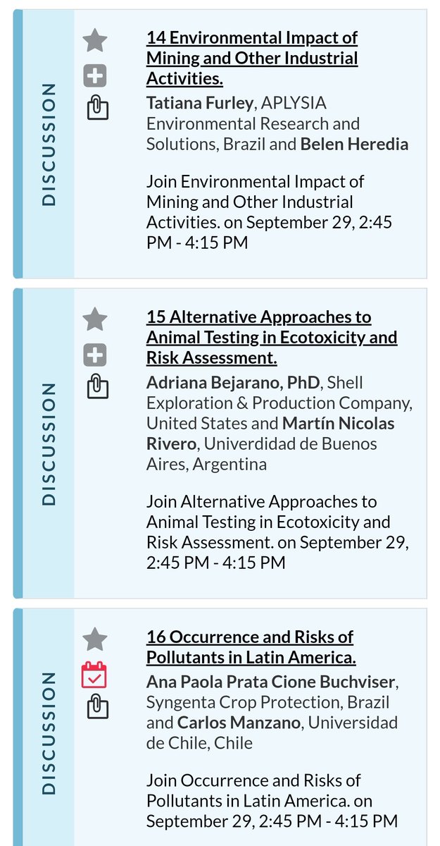 SETAC_Chile's tweet photo. Six great discussion sessions... Marine ecosystems, mining industry, and occurrence and risks of pollutants in LatAm
#SETACLatAm https://t.co/kuF93R2G2L
