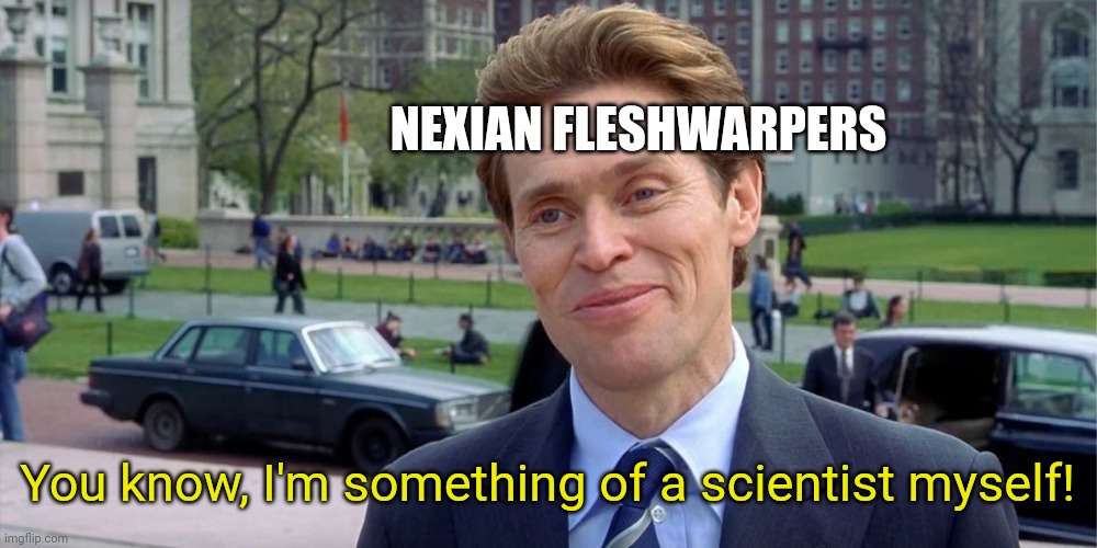 Much like any other pursuit of knowledge, the Nexian Fleshwarpers see themselves as scientists, studying a highly specialized field.

After all "The flesh is frontier".

#Golarion #pathfinder #pathfinder2e