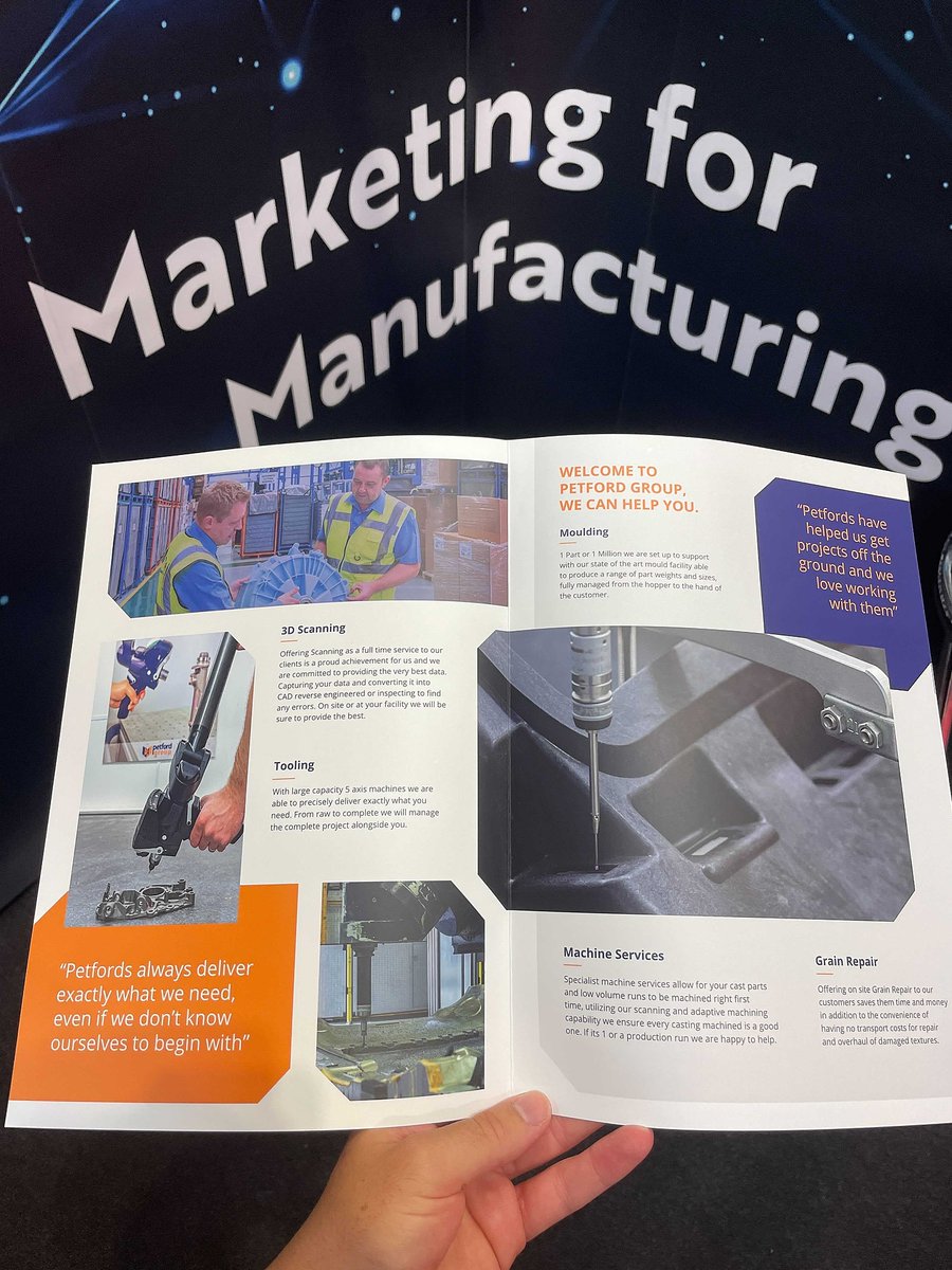 Marketing4Mfg's tweet photo. Hello @PetfordGroupLtd👋

We recently launched Petford's brand new website AND company videos, so what better time to catch-up than here at @InterplasUK? We even helped produce their show flyers👇

Checkout the new site &amp; their #InterplasUK journey so far: https://t.co/mU3lfY0CSQ https://t.co/tTDKqsKrHE