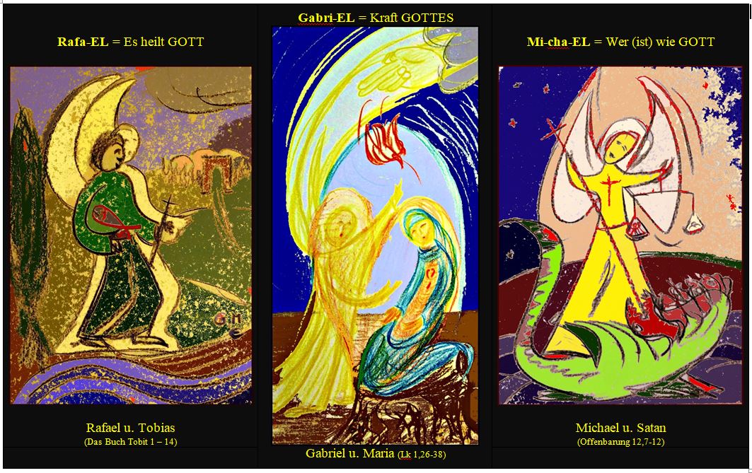 g_ehlert's tweet photo. 29. September = #Fest der #Erzengel

#Michael ("Wer-wie-Gott")
#Gabriel ("Kraft-Gottes")
#Rafael ("geheilt-hat-Gott")

mehr zu den Erzengeln:
https://t.co/d8xnHYh1p4 https://t.co/j3pGbYy1B9